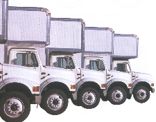 Office Moving Company Trucks