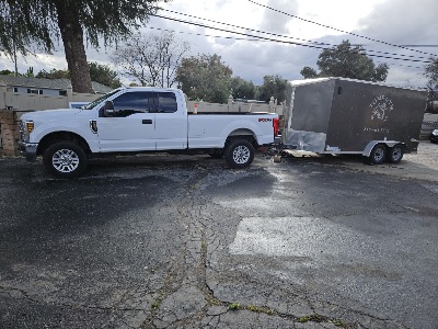 Moving company truck