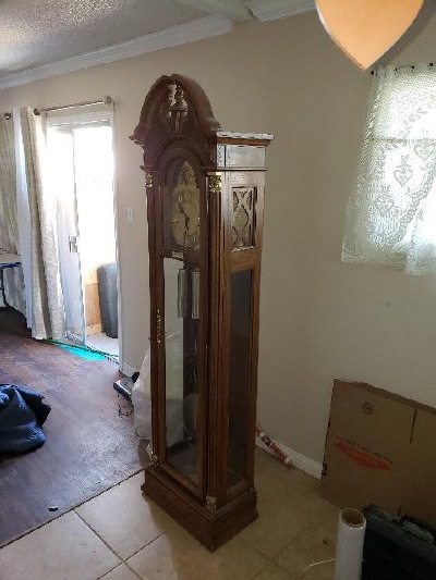 Grandfather clock moving