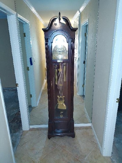 Grandfather clock moving