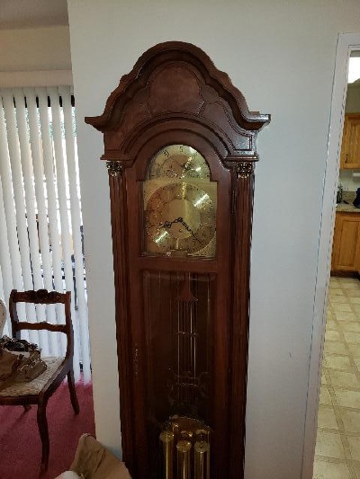 Grandfather clock moving